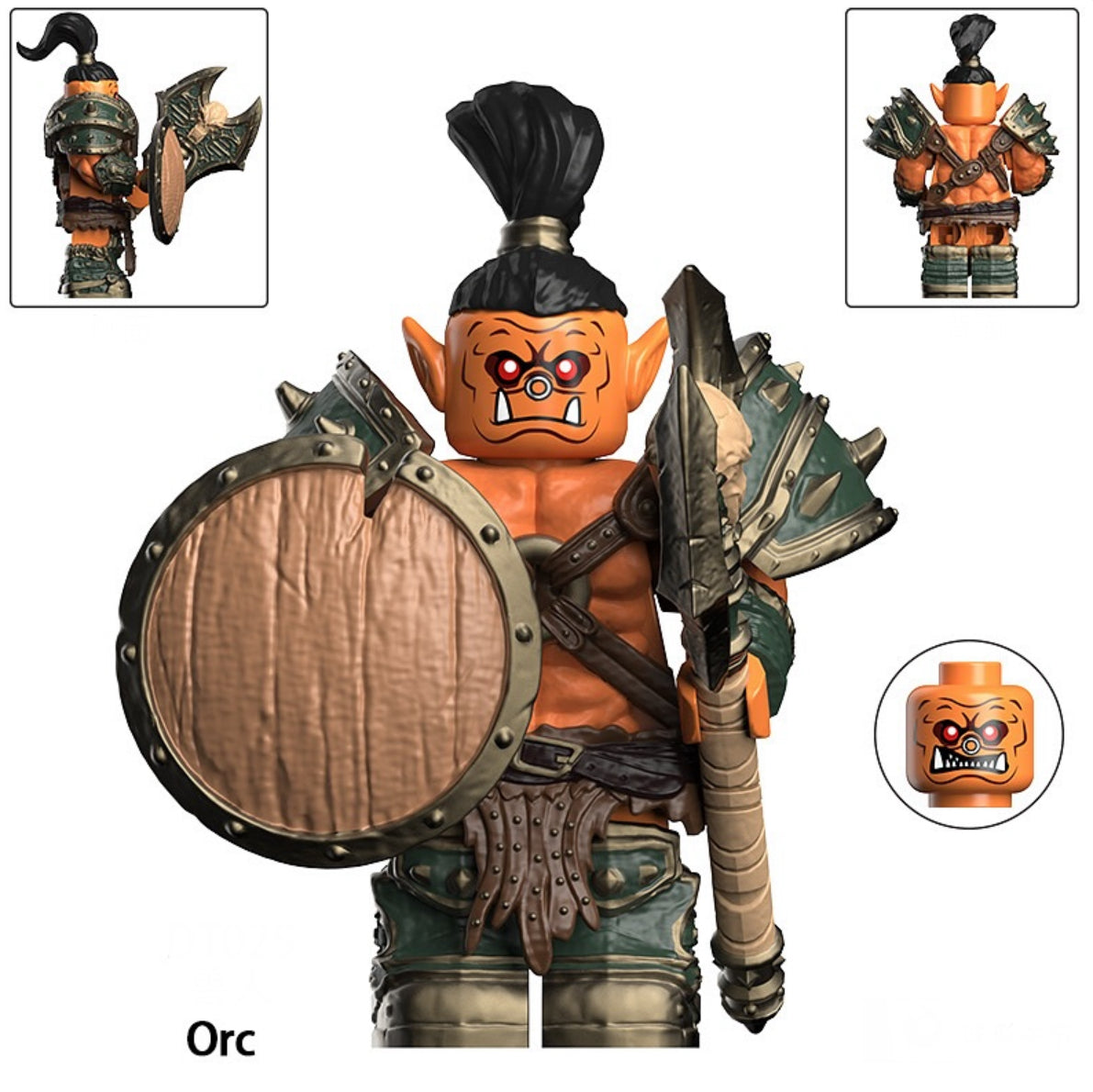 PRÉVENTE♥️♥️♥️MINIFIGURE WORLD OF WARCRAFT UNIVERS: ORC ♥️♥️♥️ custom Disponibilité