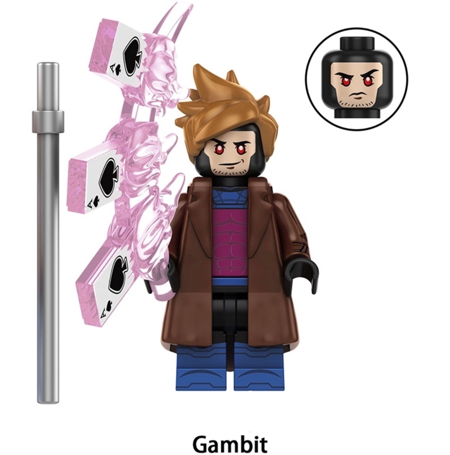 ⭐️⭐️MINIFIGURE MARVEL UNIVERS: GAMBIT ⭐️⭐️custom