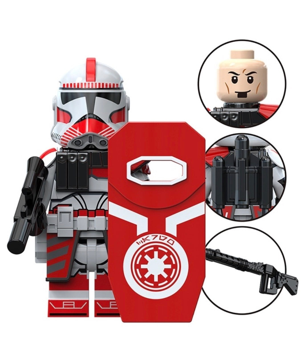 MINIFIGURE STAR WARS UNIVERS: CORUSCANT CLONE TROOPER THIRE Custom