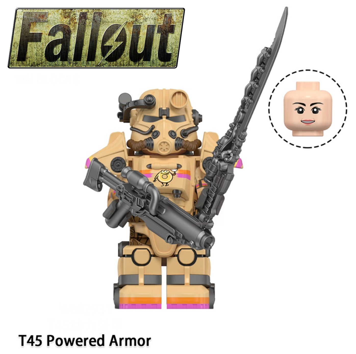 MINIFIGURE FALLOUT UNIVERS: T45 POWERED ARMOR CUSTOM