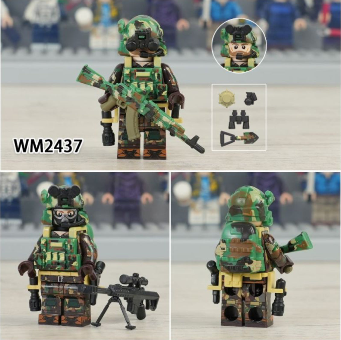 ♥️♥️SUPERBE MINIFIGURE ARMY UNIVERS "ÉDITION LIMITÉE": ALPHA SPECIAL FORCES CUSTOM TOP 2024♥️♥️