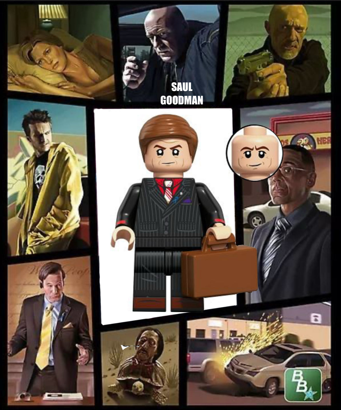 MINIFIGURE BREAKING BAD UNIVERS: SAIL GOODMAN custom