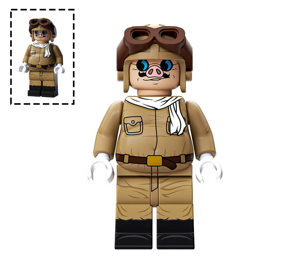 ♥️♥️♥️MINIFIGURE PORCO ROSSO ♥️♥️♥️custom