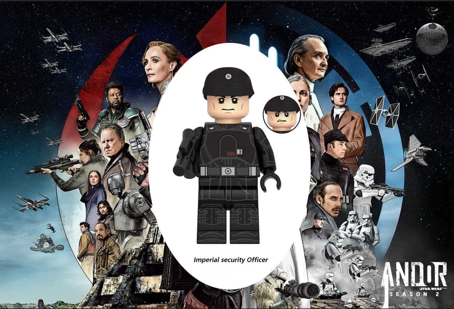 ♥️♥️♥️ MINIFIGURE STAR WARS UNIVERS: IMPÉRIAL SECURITY OFFICIER (ANDOR SAISON 2)♥️♥️♥️custom