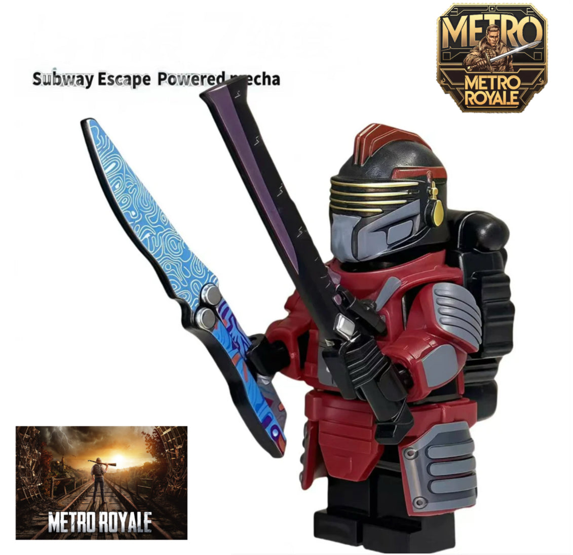 MINIFIGURE METRO EXODUS UNIVERS: Xuanyuan Level 7 Armor with Knives custom