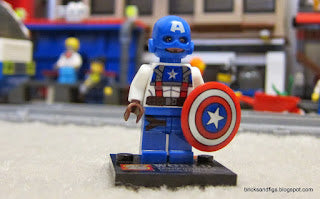 INTROUVABLE MINIFIGURE MARVEL UNIVERS DE 2014: CAPTAIN AMERICA custom ⚠️Derniers articles en stock⚠️
