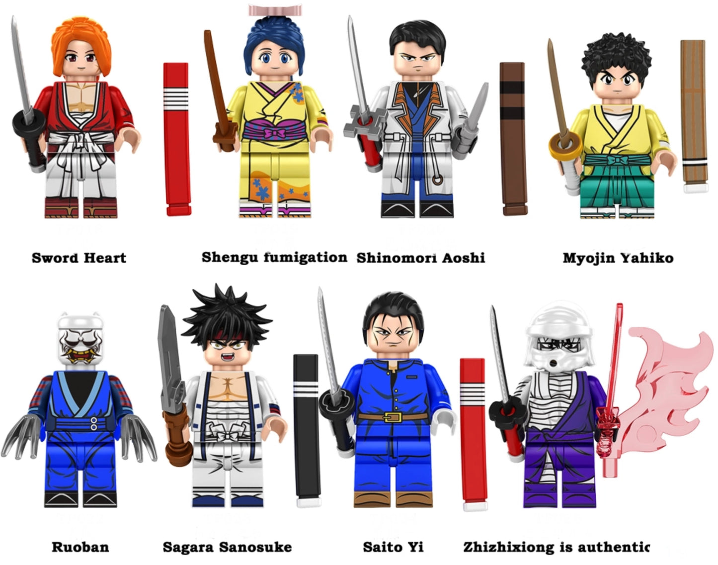 MINIFIGURE RUROUNI KENSHIN UNIVERS: Sword Heart custom