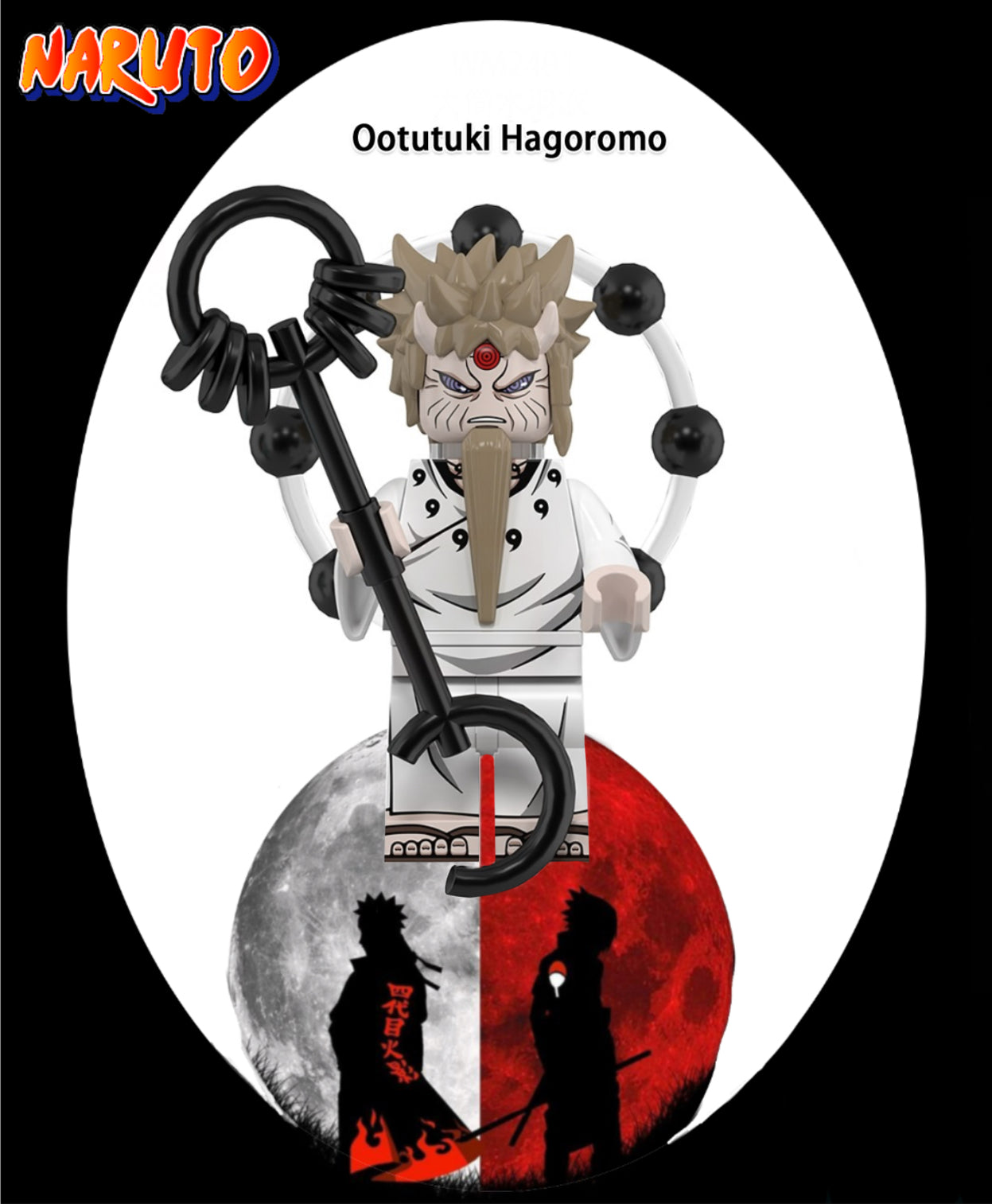 PREVENTE MINIFIGURE NARUTO UNIVERS: OOTUTUKI HAGOROMO custom Disponibilité fin Mai 2025