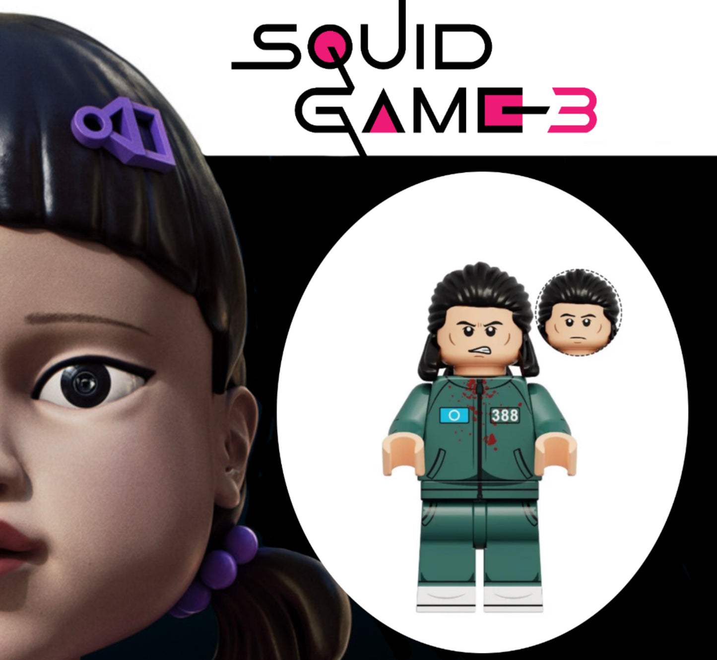 MINIFIGURE SQUID GAME UNIVERS: N°388 custom
