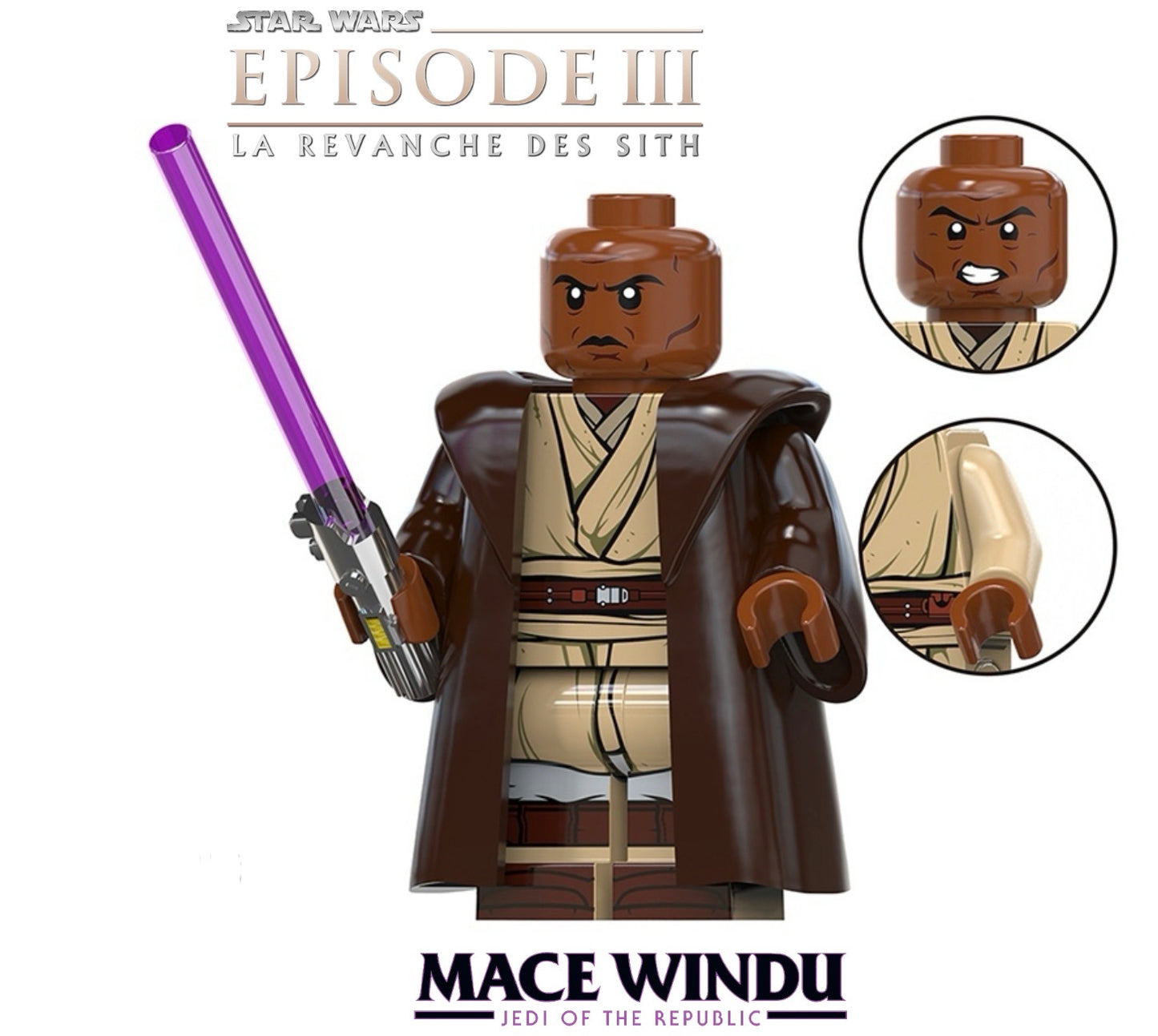 MINIFIGURE STAR WARS UNIVERS: MACE WINDU Custom