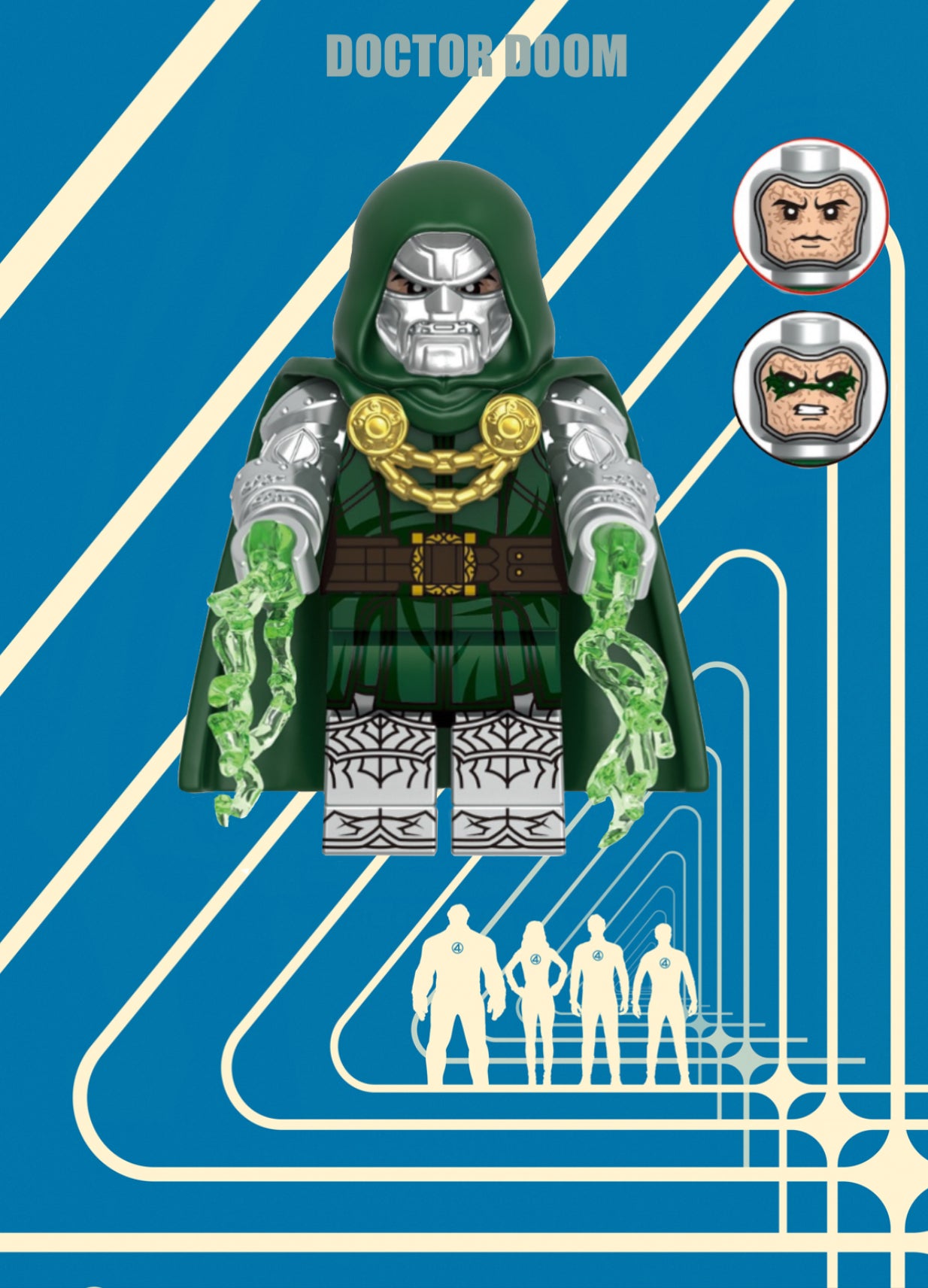 MINIFIGURE FANTASTIC FOUR: DOCTOR DOOM custom