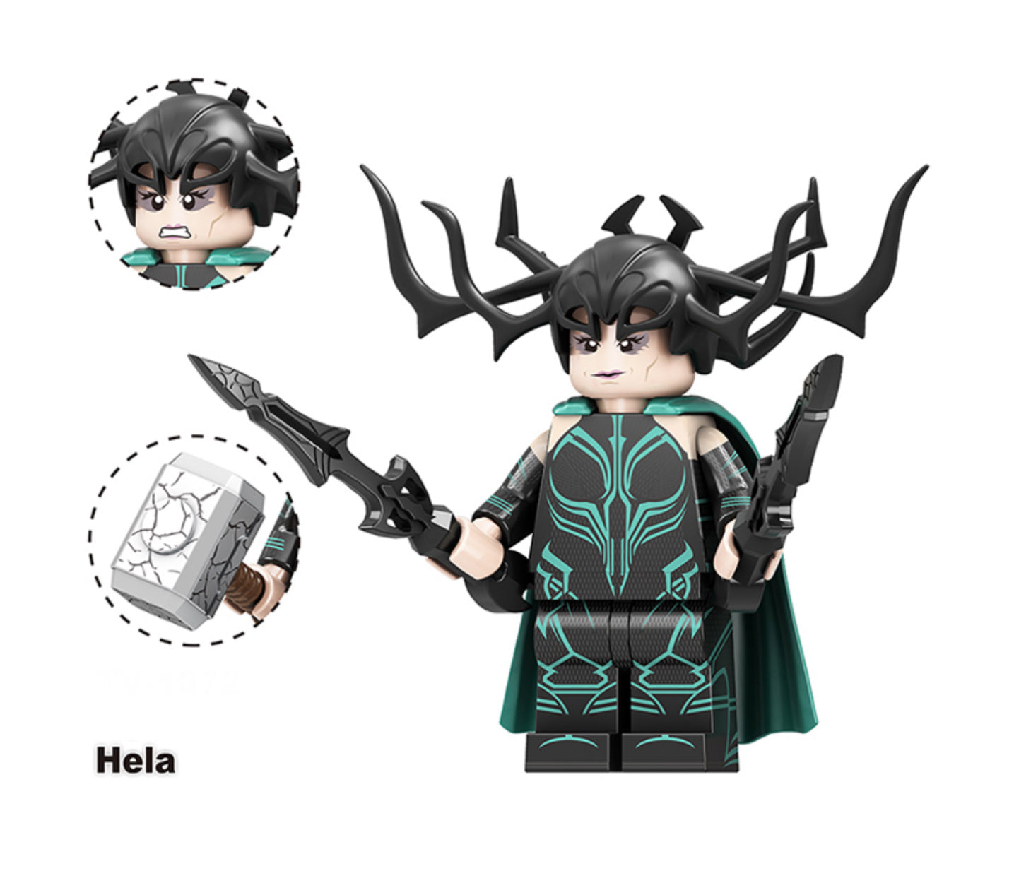 PREVENTE MINIFIGURE MARVEL UNIVERS: HELA "Fortnite" custom Disponibilité Juin 2025