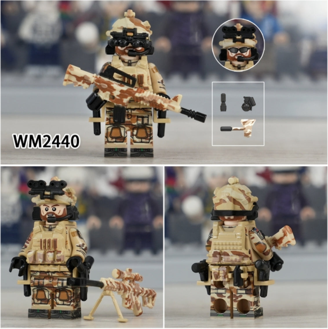 ♥️♥️MINIFIGURE ARMY UNIVERS "ÉDITION LIMITÉE": DELTA SPÉCIAL FORCES CUSTOM♥️♥️