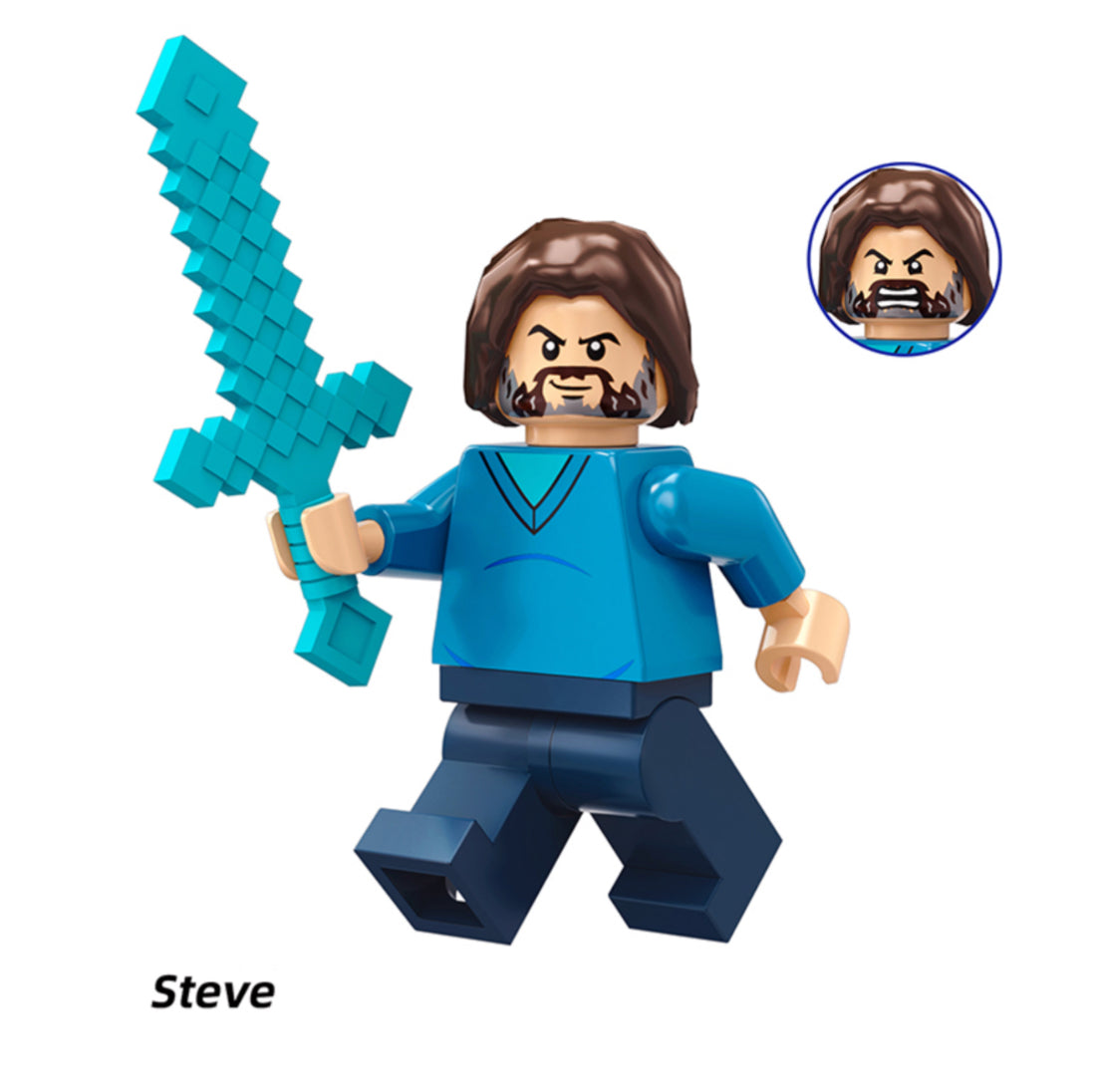 PREVENTE MINIFIGURE MINECRAFT UNIVERS : STEVE custom Disponibilité fin Novembre 2025