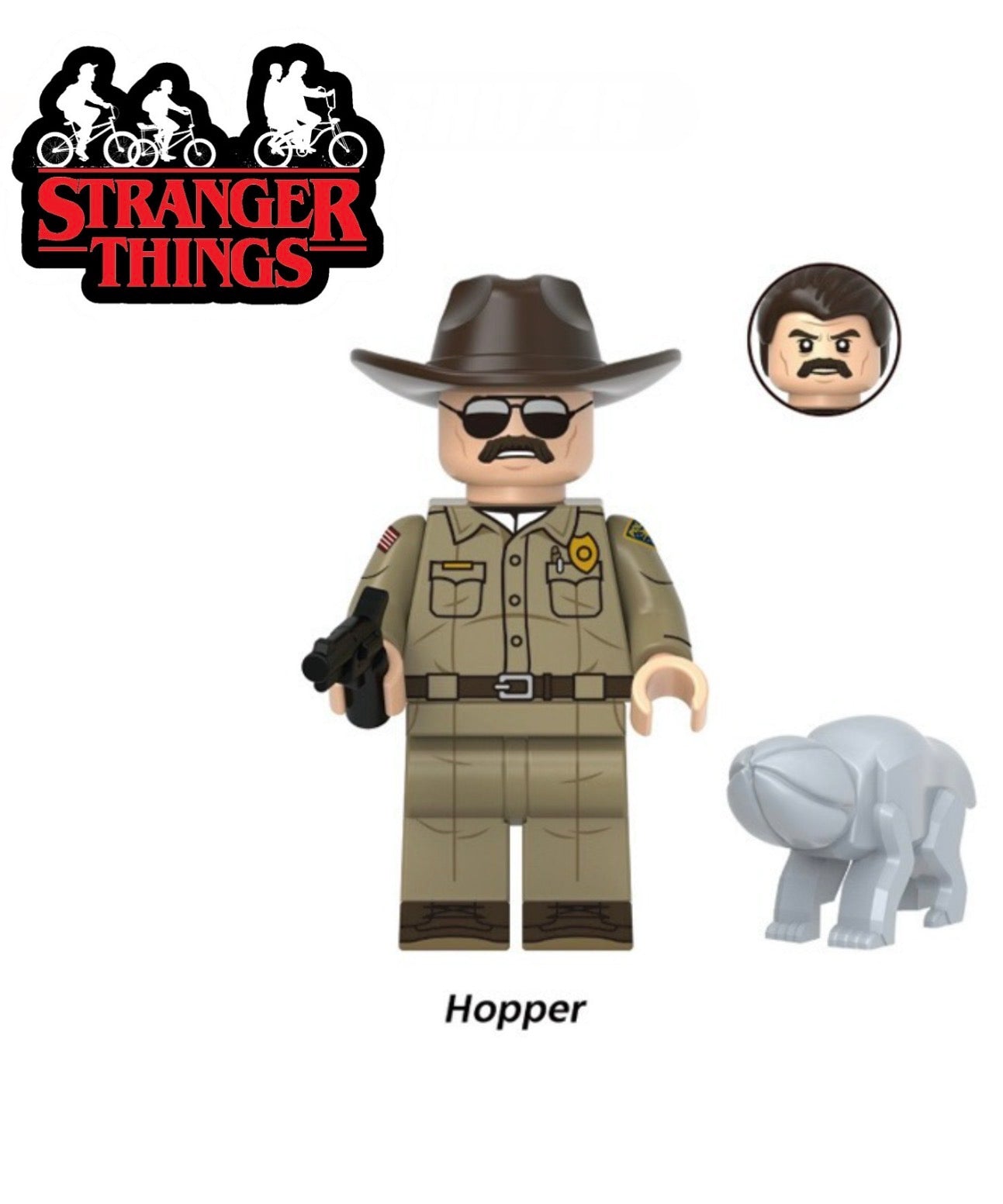 MINIFIGURE STRANGER THINGS UNIVERS: HOPPER Custom