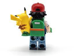 ♥️♥️♥️TOP ZEDBRICK 2024♥️♥️♥️MINIFIGURE POKEMON UNIVERS: SACHA ET PIKACHU CUSTOM