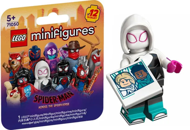 PREVENTE LEGO MINIFIGURE SÉRIES ACROSS THE SPIDER-VERSE : GWEN STACY "Socle+Fascicule inclus " Disponibilité mi-septembre 2025