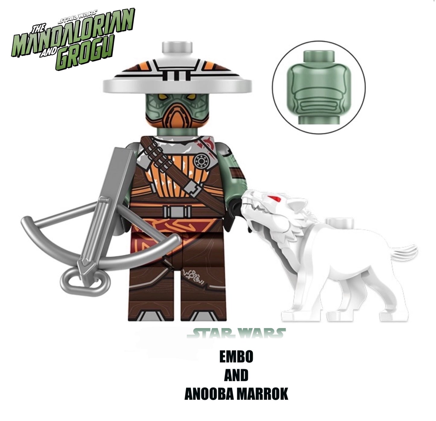 PREVENTE MINIFIGURE STAR WARS UNIVERS(The Mandalorian and Grogu): EMBO AND ANOOBA MARROK Custom Disponibilité fin juin 2026