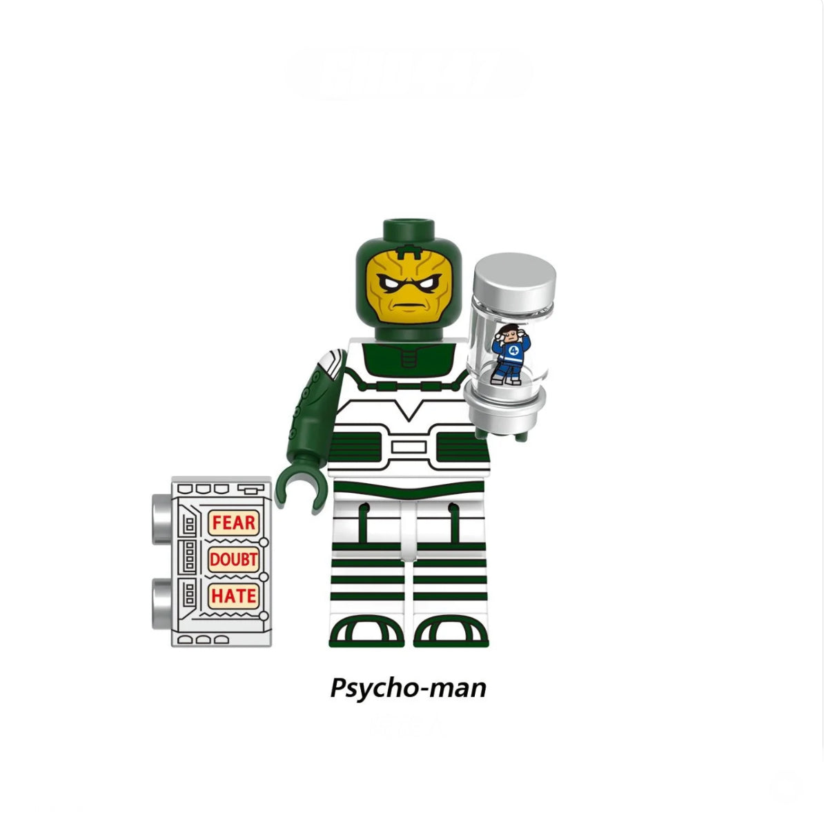 PREVENTE MINIFIGURE MARVEL UNIVERS: PSYCHO MAN custom Disponibilité fin octobre 2025