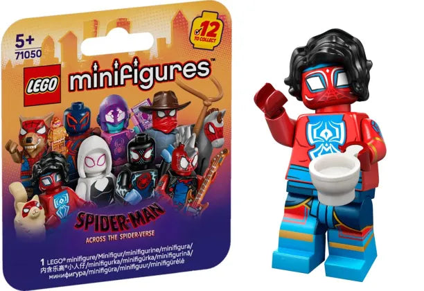 PREVENTE LEGO MINIFIGURE SÉRIES ACROSS THE SPIDER-VERSE : SPIDER-MAN INDIA "Socle+Fascicule inclus " Disponibilité mi-septembre 2025