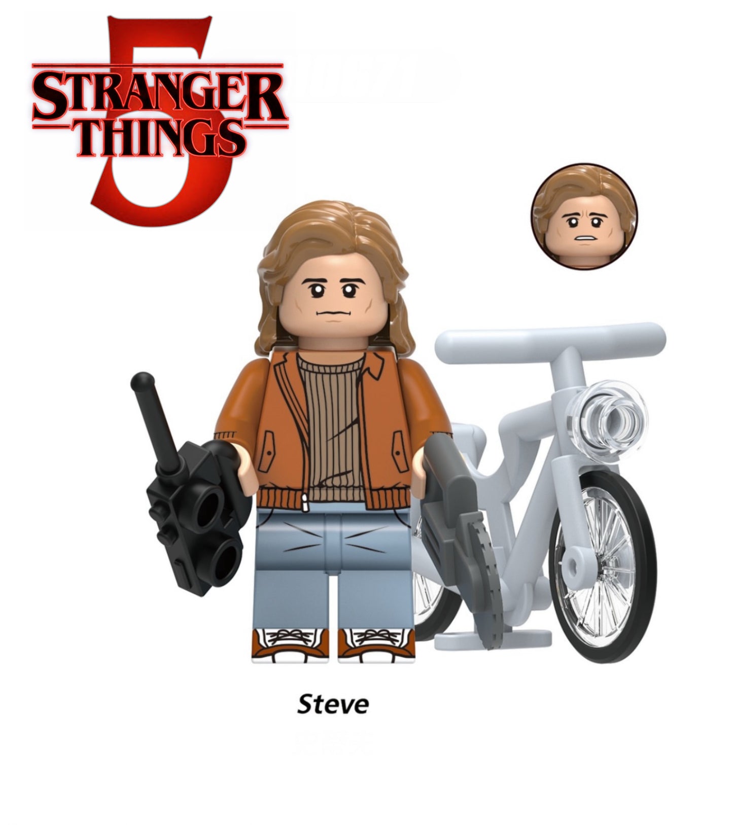 MINIFIGURE STRANGER THINGS UNIVERS: STEVE Custom