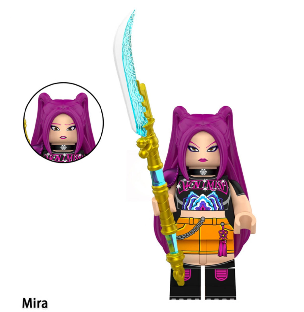♥️♥️♥️MINIFIGURE K-POP DÉMON HUNTER UNIVERS : MIRA ♥️♥️♥️custom