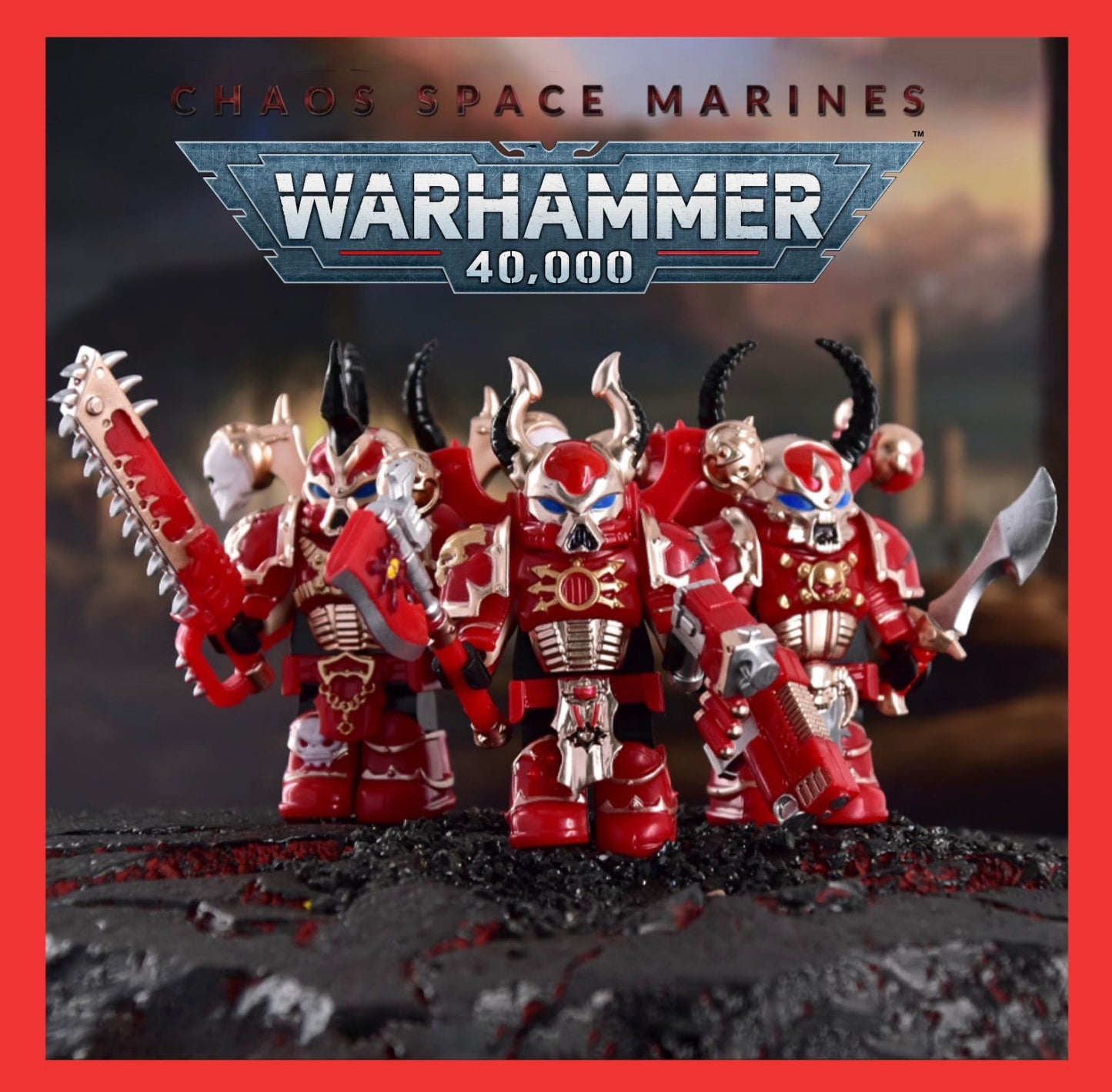 PREVENTE MINIFIGURE WARHAMMER 40K UNIVERS: CRIMSON SLAUGHTER custom Disponibilité fin juin 2026