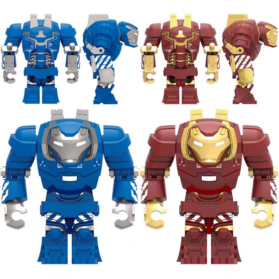 ♥️♥️BIG MINIFIGURE MARVEL UNIVERS : IRON MAN MK38 IGOR BLEU ♥️♥️custom