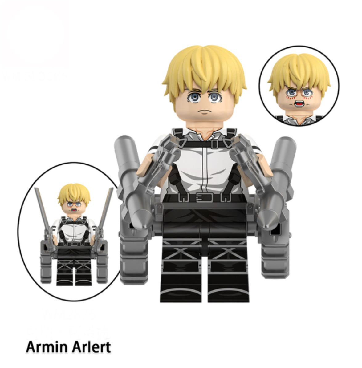 MINIFIGURE AOT UNIVERS: ARMIN ARLERT (L'Attaque des Titans) Custom