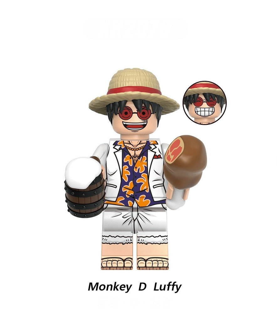 ♥️♥️MINIFIGURE ONE PEACE: MONKEY D. LUFFY ♥️♥️custom