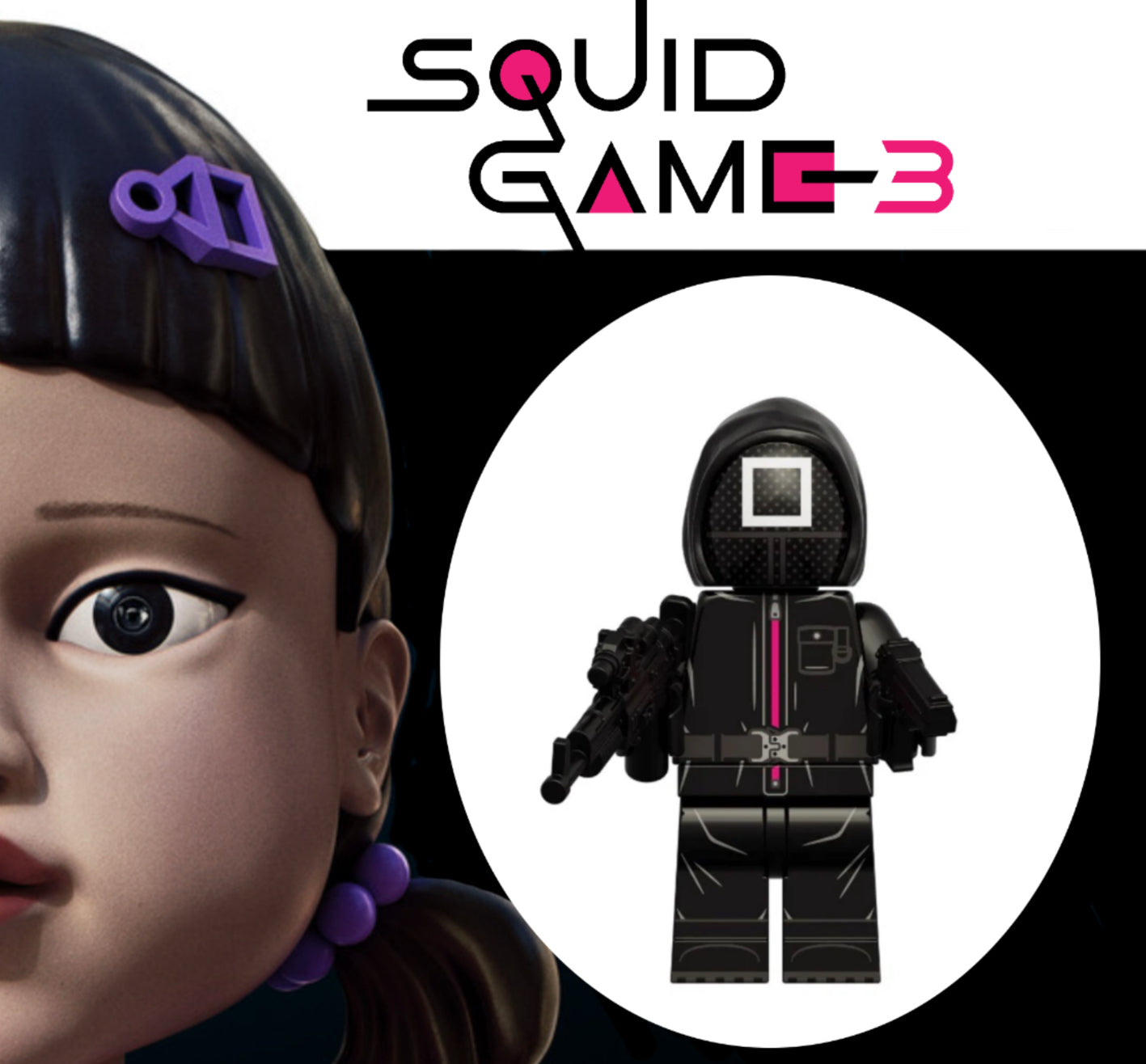 MINIFIGURE SQUID GAME UNIVERS: THE OFFICIER custom