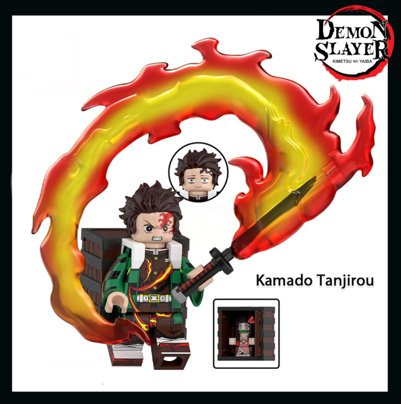 PRÉVENTE♥️♥️♥️MINIFIGURE DÉMON SLAYER UNIVERS: KAMADO TANJIROU ♥️♥️♥️custom Disponibilité Septembre 2025