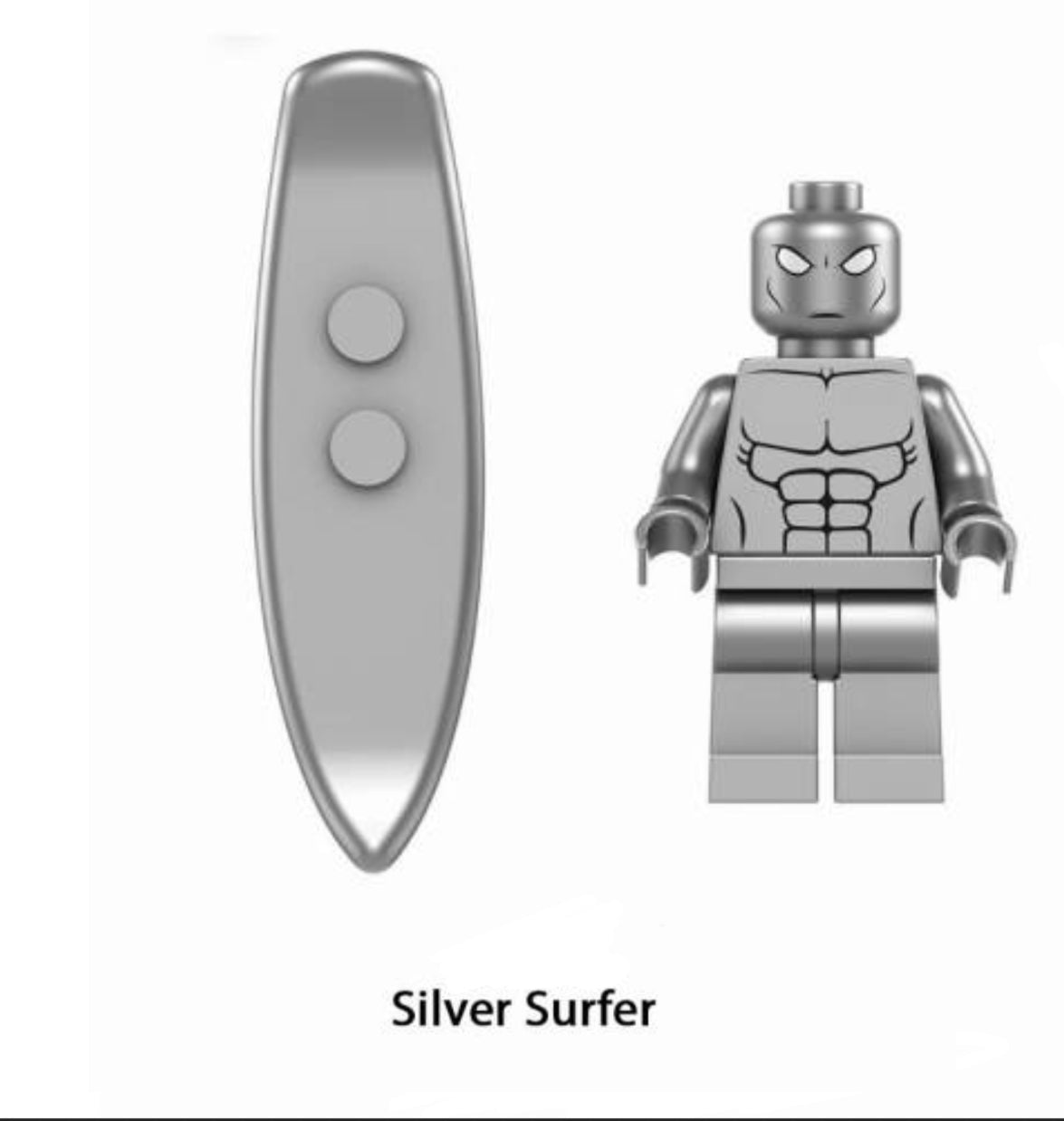 MINIFIGURE FANTASTIC FOUR: SILVER D’ARGENT custom