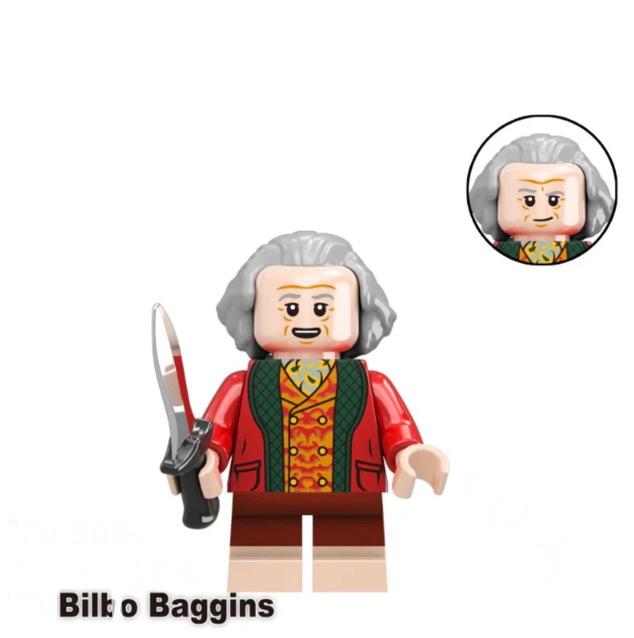 MINIFIGURE LOTR/HOBBIT/TROP UNIVERS: BILBO BAGGINS CUSTOM