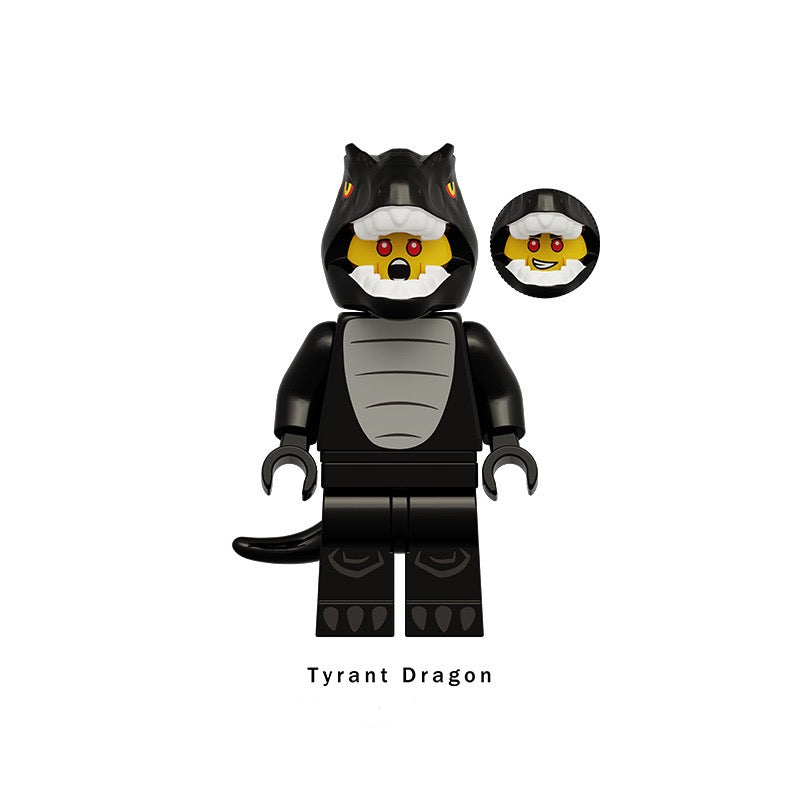 MINIFIGURE DÉGUISEMENT UNIVERS: T-REX custom