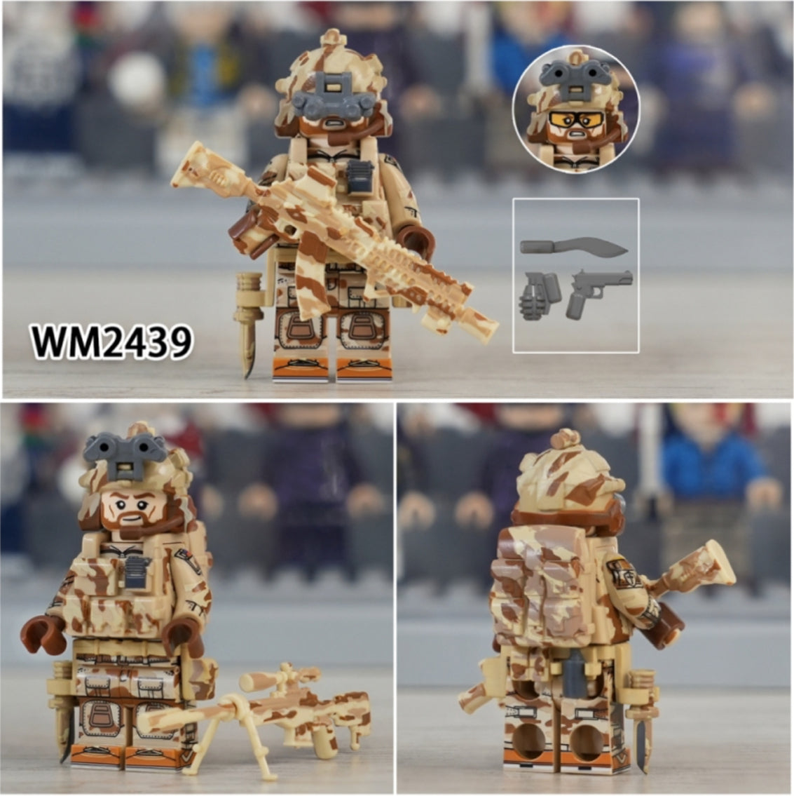 ♥️♥️MINIFIGURE ARMY UNIVERS "ÉDITION LIMITÉE": NAVY SEALS CUSTOM♥️♥️