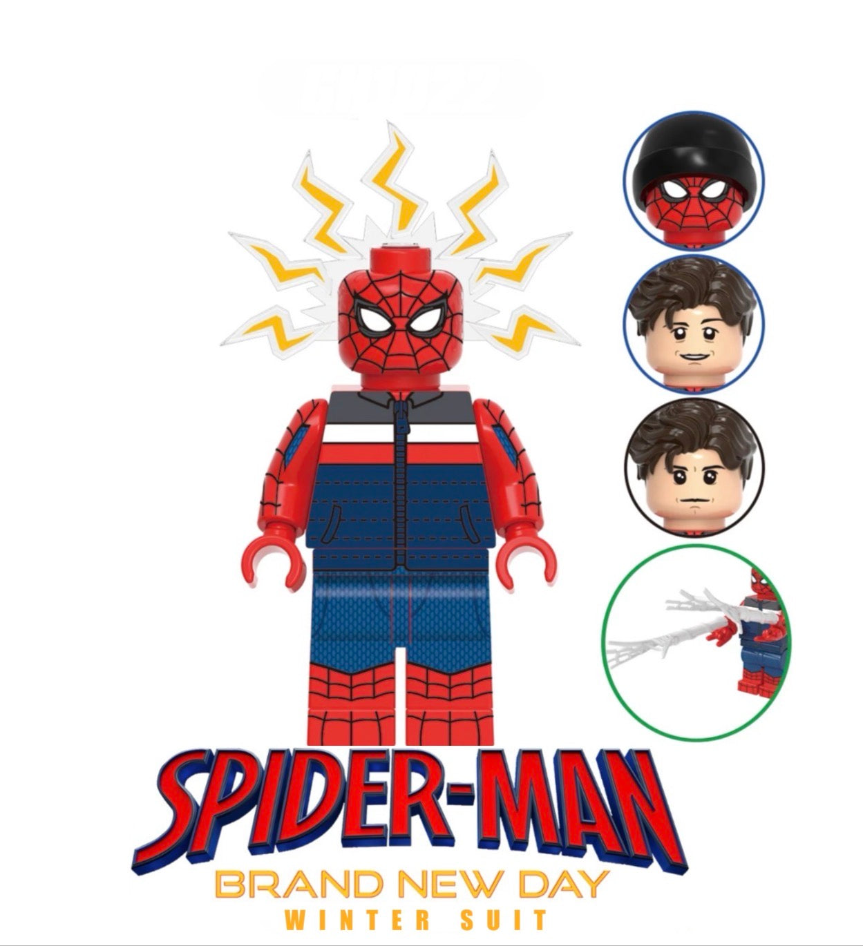PREVENTE MINIFIGURE MARVEL UNIVERS: SPIDER-MAN BRAND NEW DAY WINTER SUIT Custom Disponibilité mi-septembre 2026