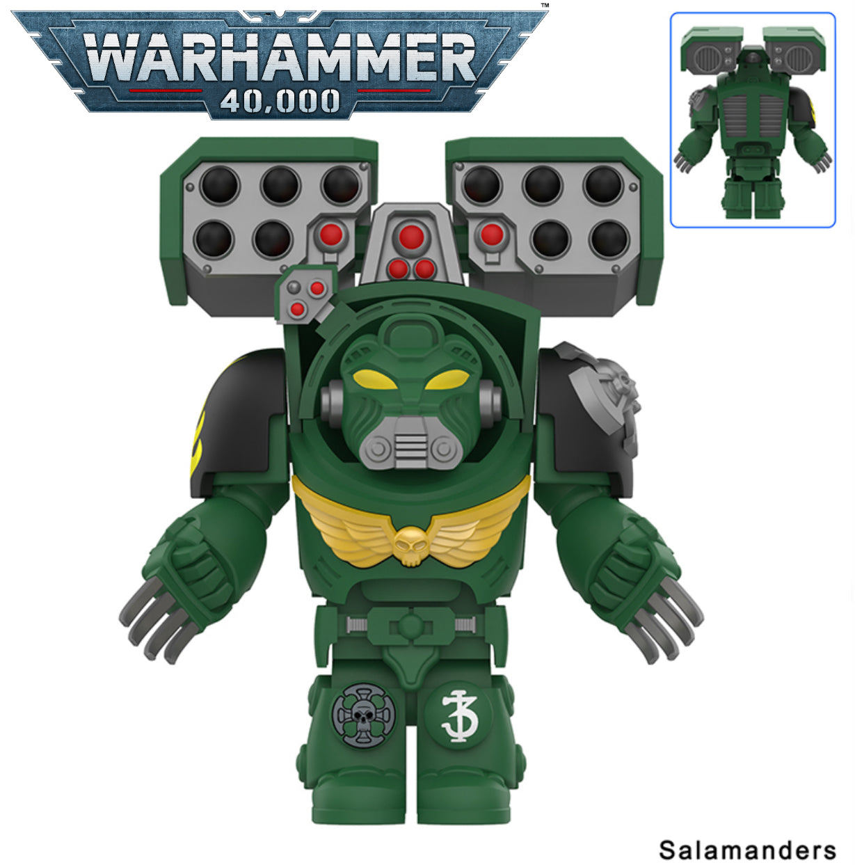PREVENTE♥️♥️♥️MINIFIGURE WARHAMMER 40K UNIVERS: SALAMANDERS custom DISPONIBILITÉ FIN DÉCEMBRE 2025