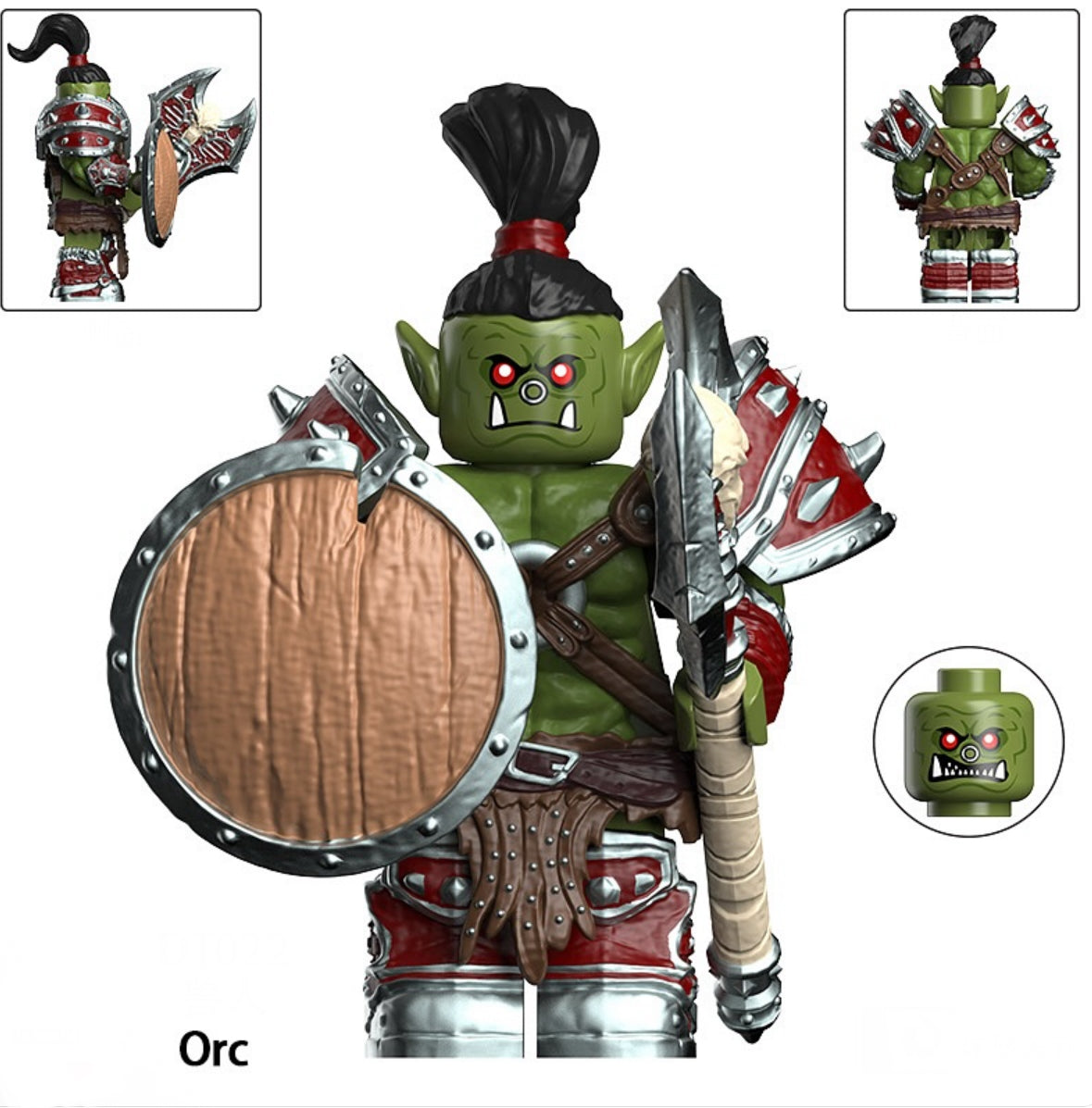 PRÉVENTE♥️♥️♥️MINIFIGURE WORLD OF WARCRAFT UNIVERS: ORC ♥️♥️♥️ custom Disponibilité