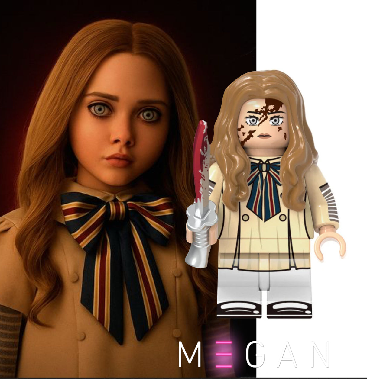 MINIFIGURE MOVIE/TV/HORREUR UNIVERS: M3GAN custom