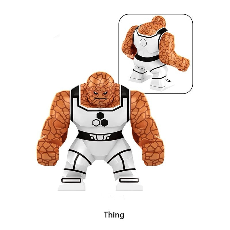 BIG MINIFIGURE MARVEL UNIVERS "FANTASTIC FOUR": THE THING FUTURE FOUNDATION custom