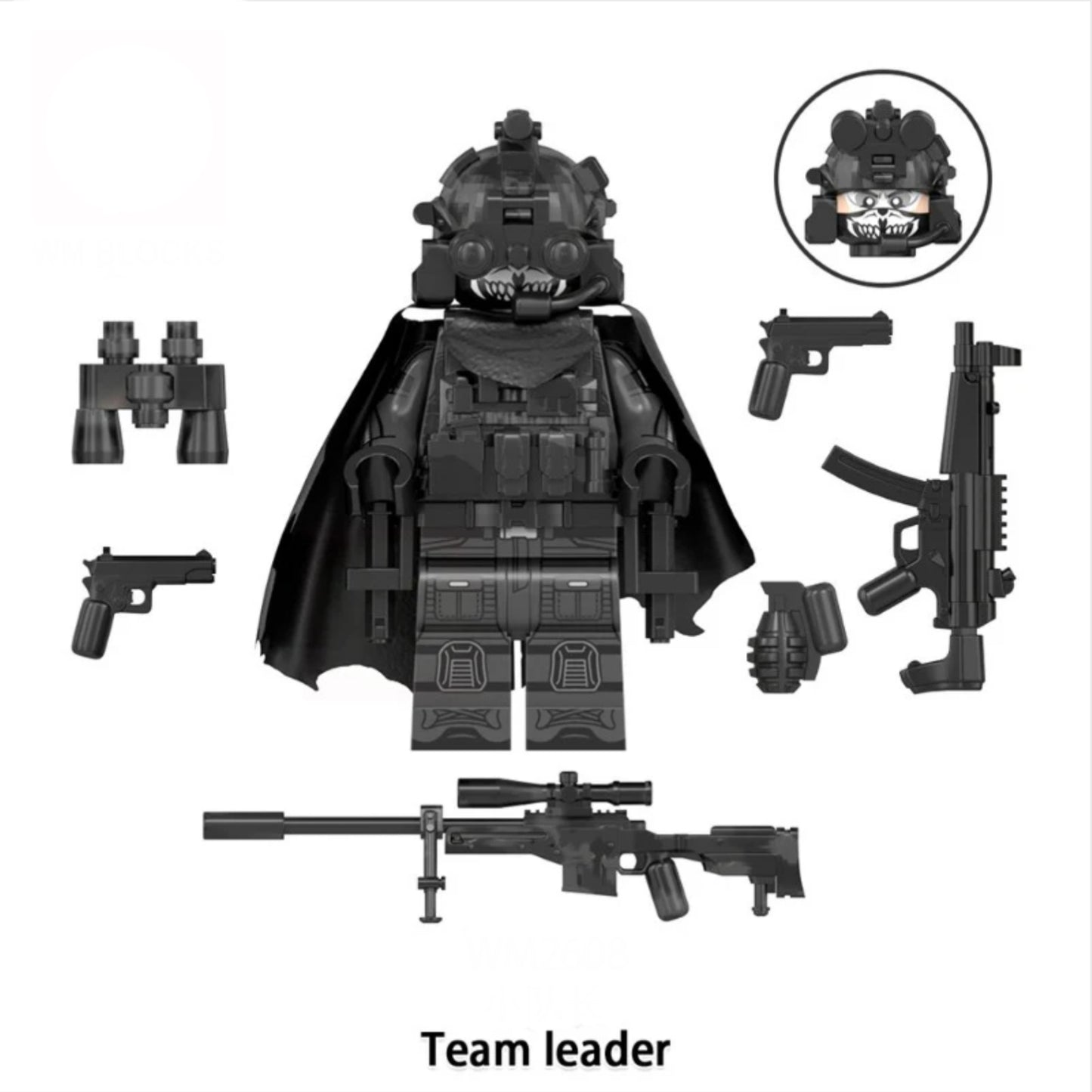 ♥️♥️MINIFIGURE ARMY UNIVERS BLACK ÉDITION : TEAM LEADER CUSTOM♥️♥️
