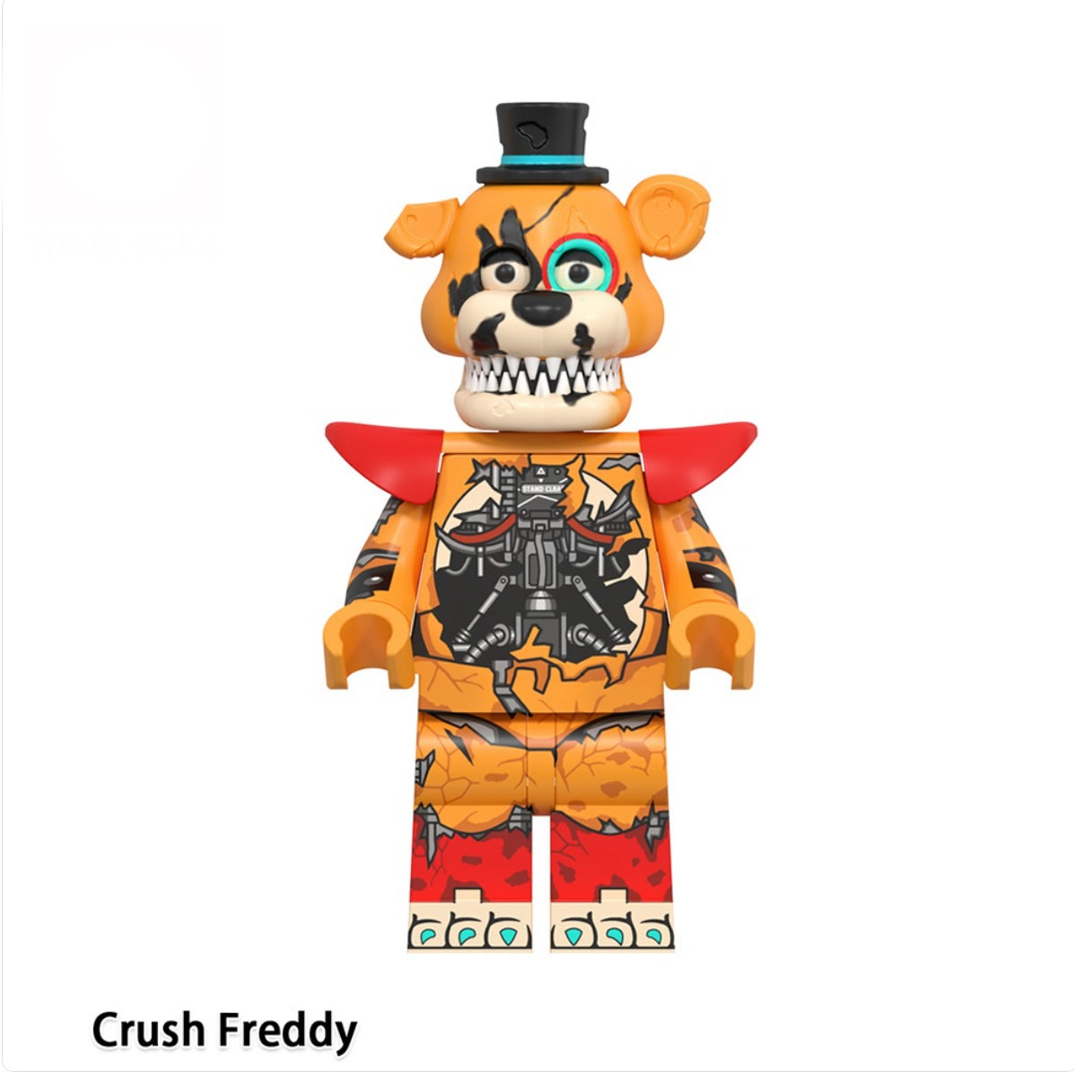 PREVENTE MINIFIGURE HORREUR UNIVERS: CRUSH FREDDY "FIVE NIGHTS AT FREDDY’S"CUSTOM disponibilité fin décembre 2025
