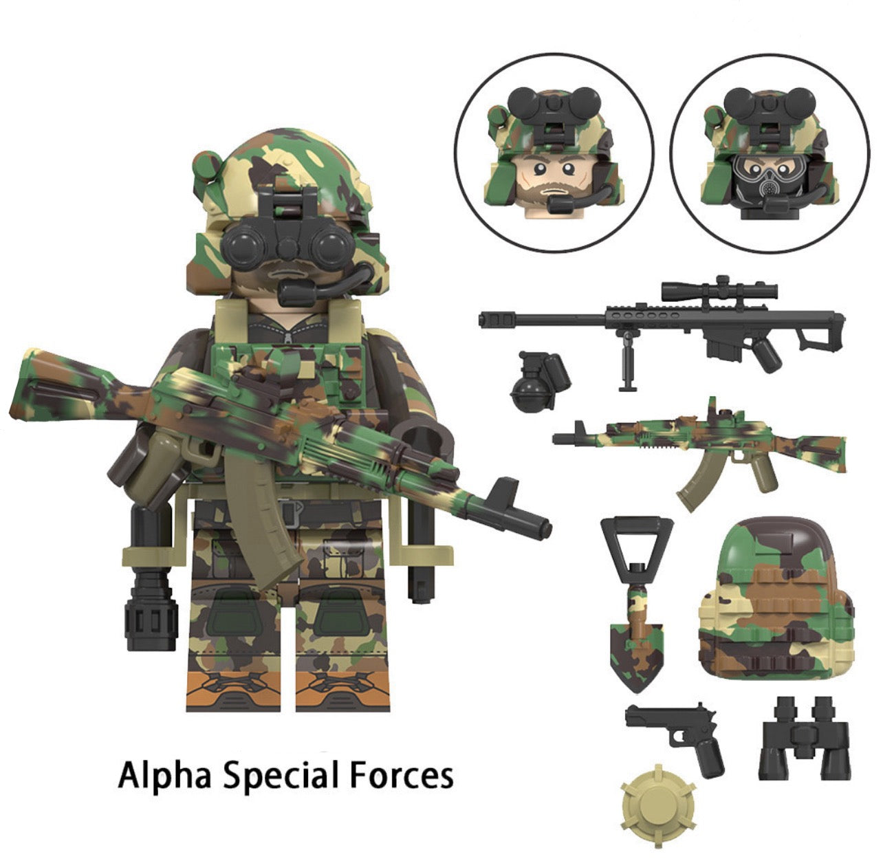 ♥️♥️SUPERBE MINIFIGURE ARMY UNIVERS "ÉDITION LIMITÉE": ALPHA SPECIAL FORCES CUSTOM TOP 2024♥️♥️