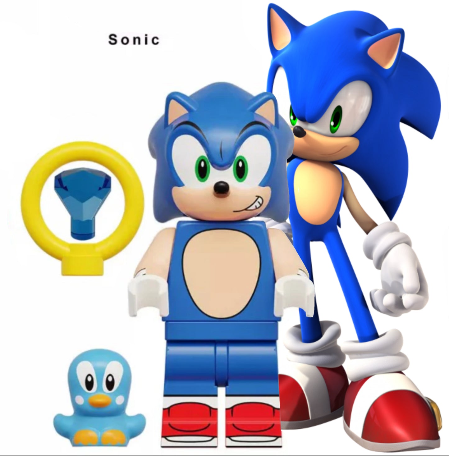 MINIFIGURE SONIC UNIVERS : SONIC Custom
