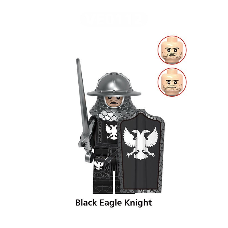 PREVENTE MINIFIGURE MÉDIÉVALE UNIVERS: BLACK EAGLE KNIGHT Custom Disponibilité mi-décembre 2025