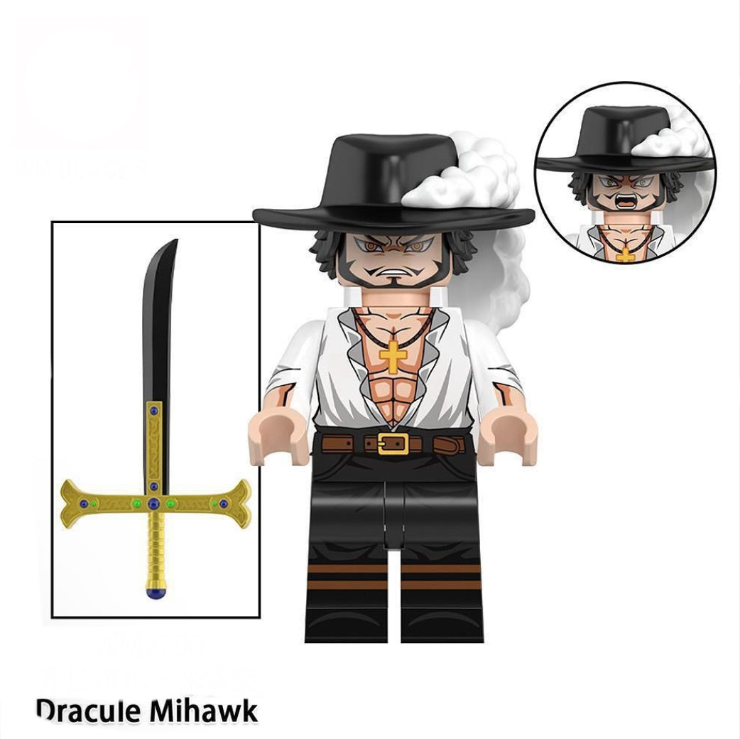 ♥️♥️MINIFIGURE ONE PEACE UNIVERS: DRACULE MIHAWK ♥️♥️custom