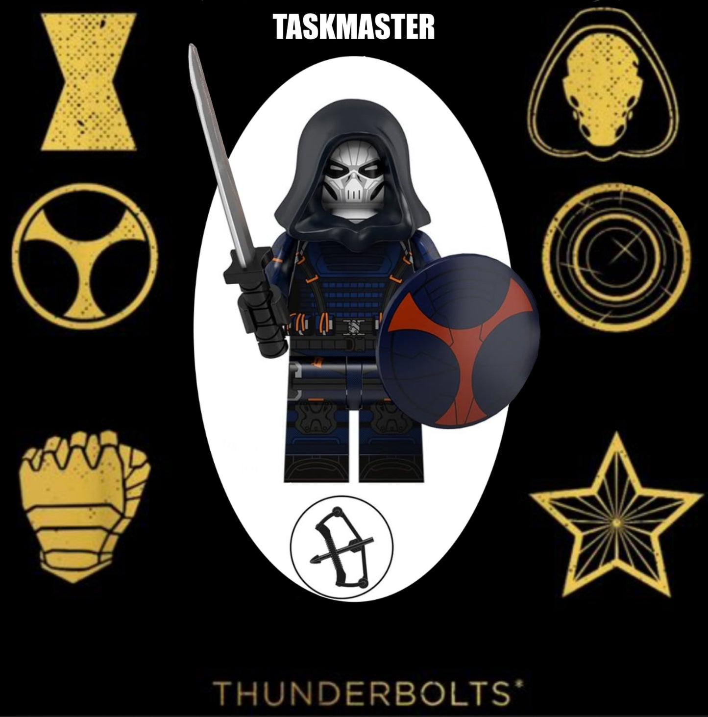 MINIFIGURE MARVEL UNIVERS: TASKMASTER (THUNDERBOLTS*) custom