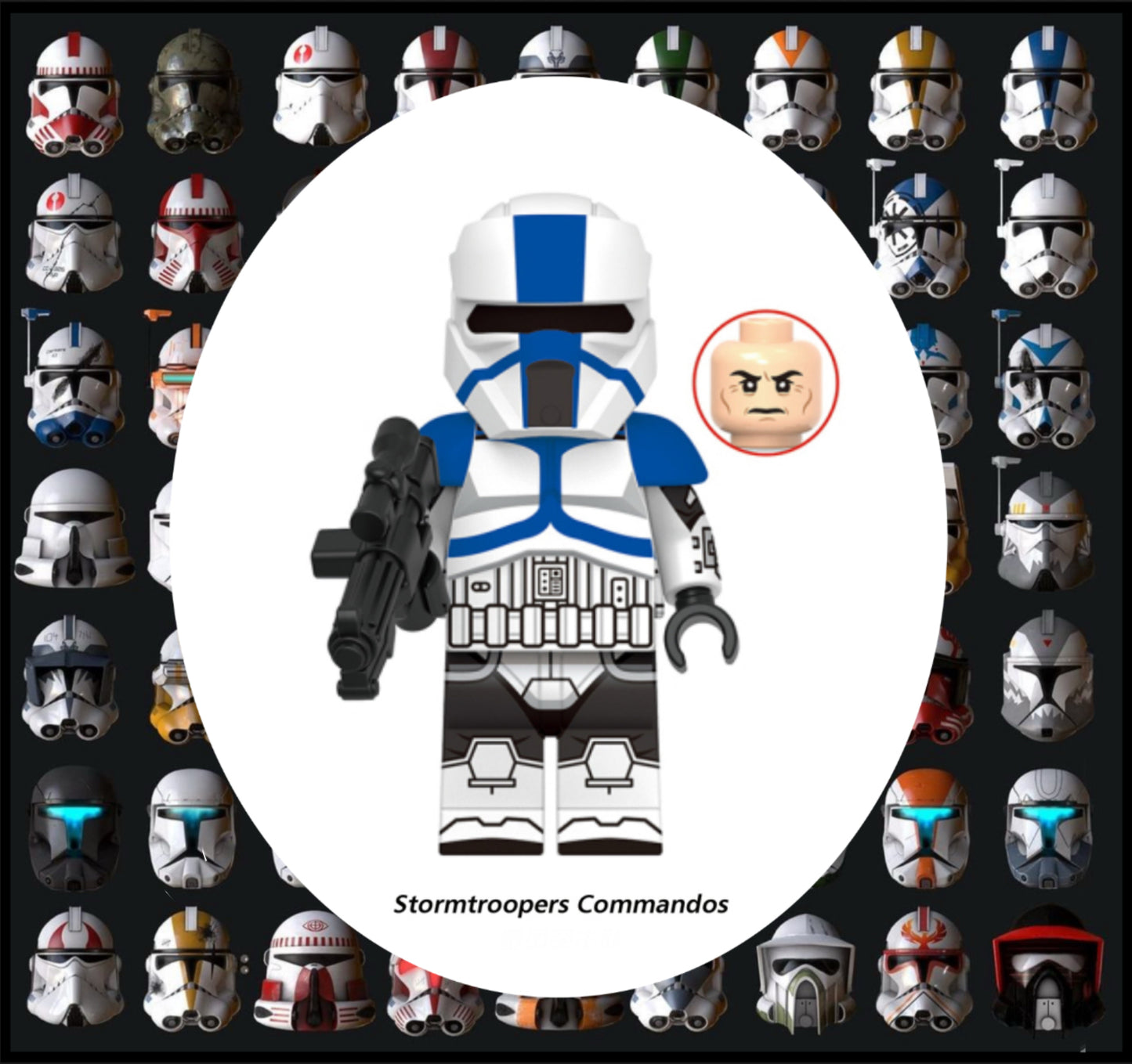 ♥️♥️♥️MINIFIGURE STAR WARS UNIVERS: 501ème STORMTROOPER COMMANDO ♥️♥️♥️custom