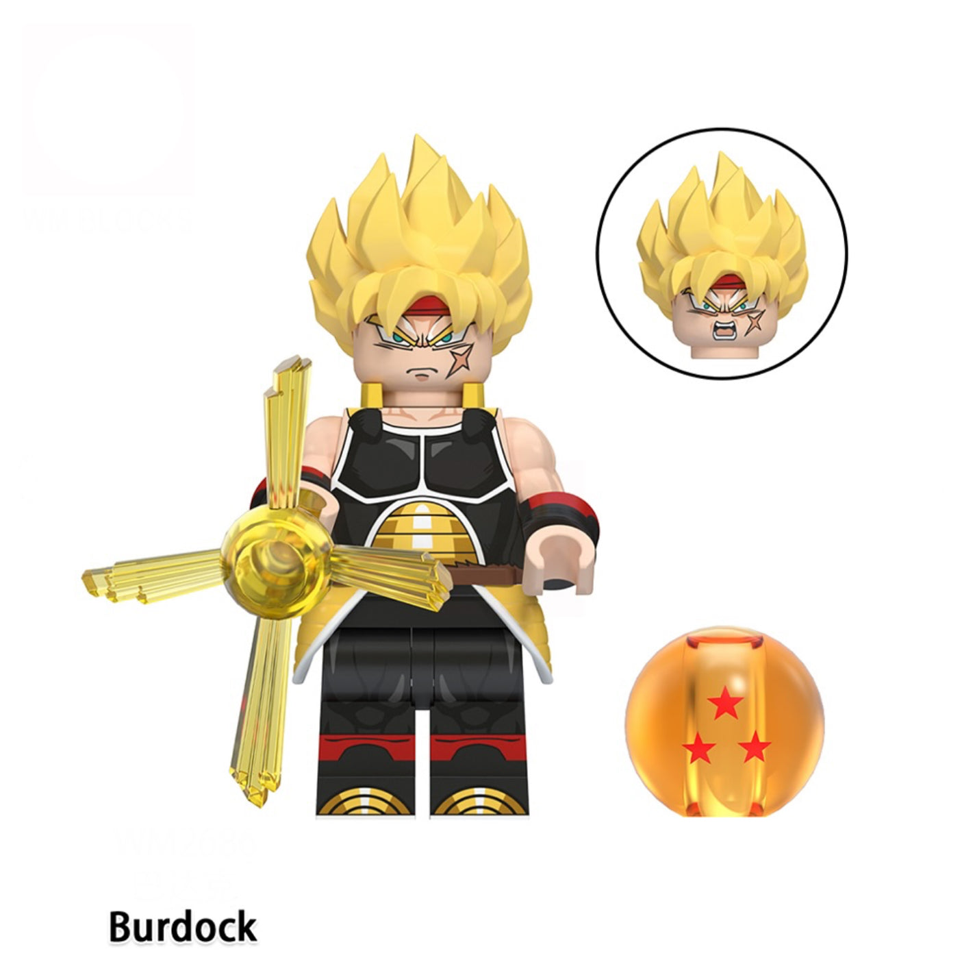 MINIFIGURE DRAGON BALL Z UNIVERS: BURDOCK Custom